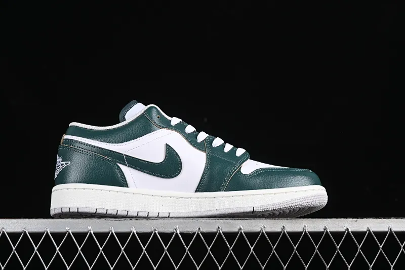 All categories Air Jordan Jordan series basketball shoes Air Jordan 1 Low G version pure original Air Jordan 1 Low AJ1 Joe 1 white green low-top cultural casual sneakers FQ7687-300